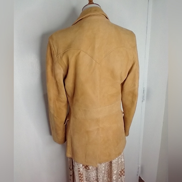 VINTAGE BUTTER SOFT SUEDE WESTERN JACKET - Picture 6 of 12